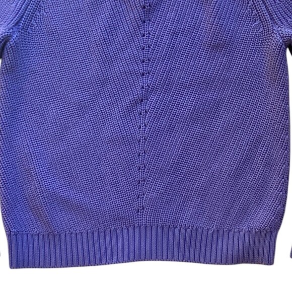 Marine Layer Ezra Chunky Shaker Knit Sweater Periwinkle Beach Slouchy Coastal-XS - Picture 9 of 13